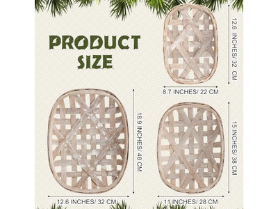 ラタンバスルームウォールデコシーグラスセット3レストランデコレーション