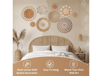 ラタンデコレーションウォールセット11バスケットデコカスタマイズパッケージング