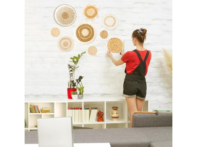 シーグラスバスケットウォールデコハンギングセット10バスケット13